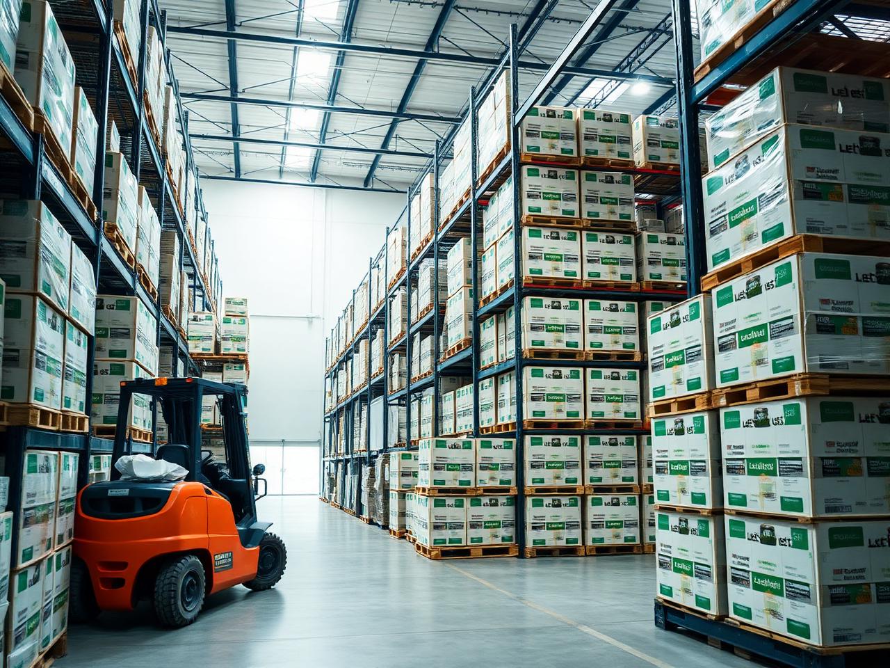 Temperature-mapped warehouse